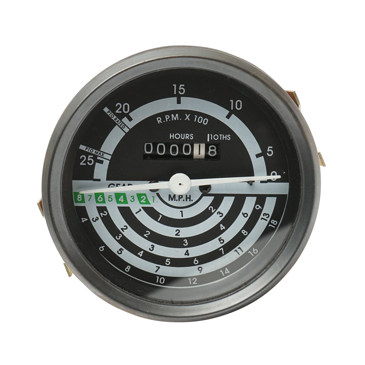 Engine speed indicator, tachometer for John Deere OEM code DE14410, AL30800, AL24289, DE14411, AL30802, AL24291, S.75805 Breckner Germany